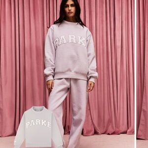 Parke Women's Lavender 
Valentine's Varsity Mockneck